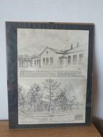 Tekening C J Dral Kleine Sluis Anna Paulowna, Antiek en Kunst, Kunst | Tekeningen en Foto's, Ophalen