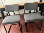 2 Grijze teddy eettafel stoelen, Huis en Inrichting, Stoelen, Ophalen