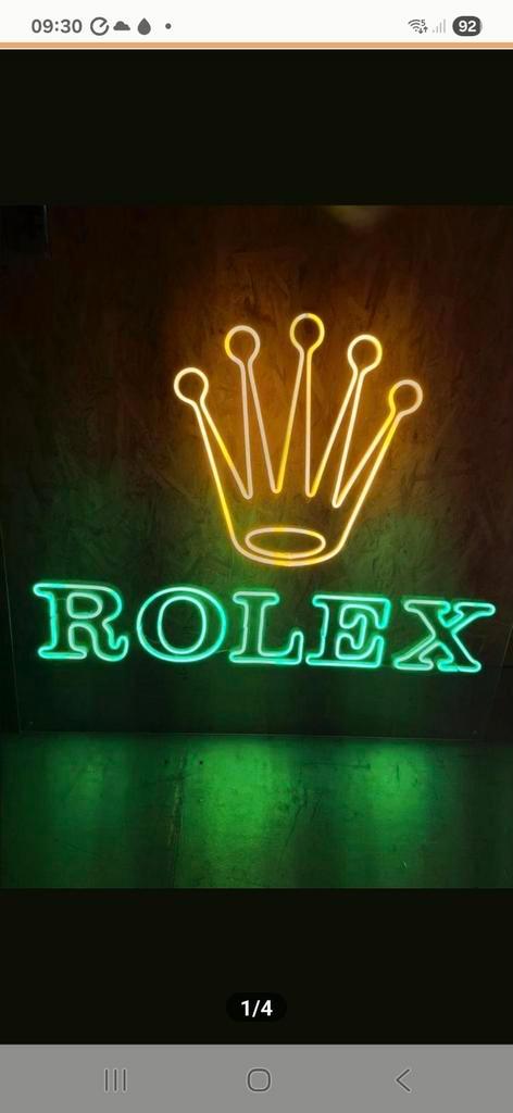Rolex LED Verlichting - Uniek Decoratie Item, Huis en Inrichting, Lampen | Hanglampen, Zo goed als nieuw, Minder dan 50 cm, Glas