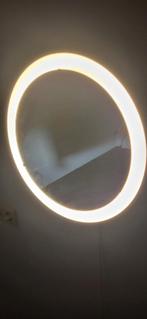 Ikea Storjorm spiegel met verlichting - 47cm, Huis en Inrichting, Ophalen, Minder dan 50 cm, Rond, Zo goed als nieuw