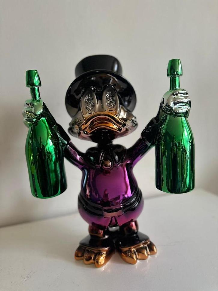 Dagobert beelden chrome (2 uitvoeringen), Antiek en Kunst, Kunst | Designobjecten, Ophalen of Verzenden