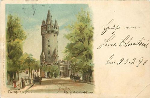 (379-014-025) Frankfurt a M Eschenheimer Thurm, Verzamelen, Ansichtkaarten | Buitenland, Duitsland, Verzenden