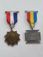2 Medailles, Postzegels en Munten, Penningen en Medailles, Ophalen of Verzenden