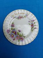 Royal Albert Flower of the month series gebakschotel septemb, Ophalen, Zo goed als nieuw, Bord(en), Overige stijlen