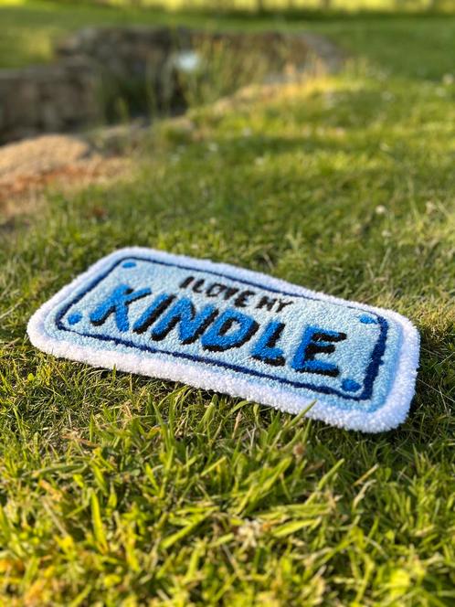 tapijt Rug for e-reader handmade carpet, Huis en Inrichting, Stoffering | Vloerbedekking, Nieuw, Tapijt, Wit, Zwart, Blauw, minder dan 10 m²