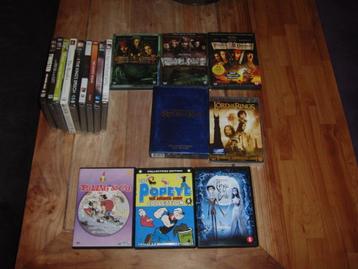 17DVD's (waarvan 9 nog seald) Pirates of the Caribbean, LOTR beschikbaar voor biedingen