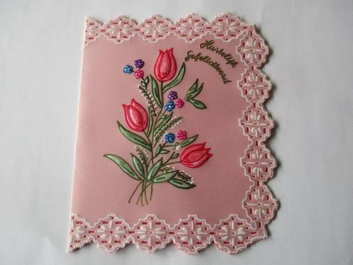 nr 136 pergamano felicitatie kaart, Hobby en Vrije tijd, Kaarten | Zelfgemaakt, Nieuw, Overige thema's, Ophalen of Verzenden
