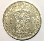 1 Gulden 1939 Wilhelmina, Postzegels en Munten, Munten | Nederland, Zilver, Koningin Wilhelmina, 1 gulden, Losse munt