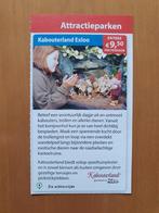 Kabouterland Exloo entree €9,50 p.p. maximaal 4 personen, Drie personen of meer, Kortingskaart