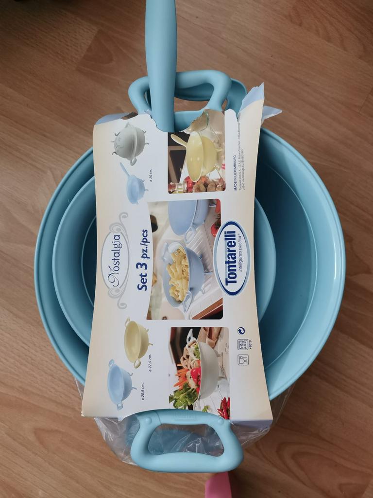 Set vergieten lichtblauw in verschillende maten nieuw, Ophalen of Verzenden, Nieuw, Overige materialen, Overige typen
