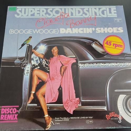 12" Maxisingel Claudja Barry - (Boogie Woogie) Dancing Shoes, Cd's en Dvd's, Vinyl | Dance en House, Disco, 12 inch, Ophalen of Verzenden