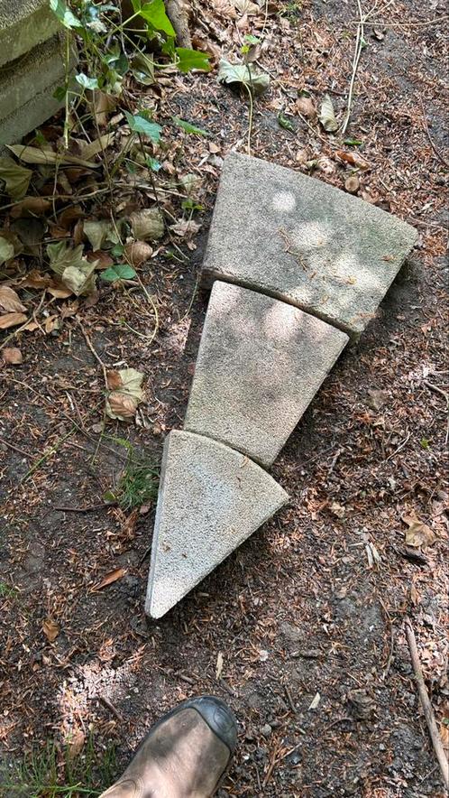 Mooie stenen cirkel 180 cm, Tuin en Terras, Tegels en Klinkers, Zo goed als nieuw, Klinkers, Beton, Ophalen