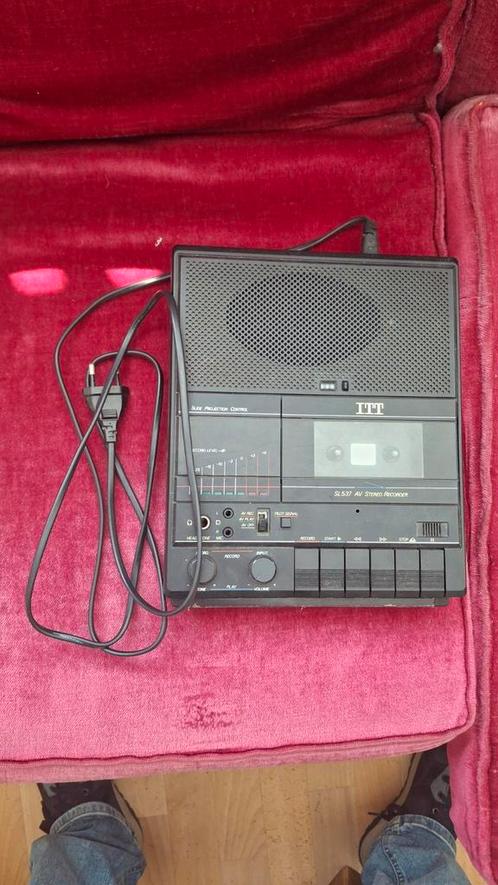 ITT cassetterecorder SL537, Audio, Tv en Foto, Cassettedecks, Enkel, Overige merken, Ophalen of Verzenden