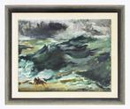 Ad Beekmans - schilderij - 'Ruiter aan Zee', Antiek en Kunst, Ophalen