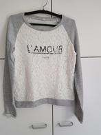 grijs met witte trui van Pimkie maat XS, Kleding | Dames, Truien en Vesten, Gedragen, Grijs, Maat 34 (XS) of kleiner, Pimkie