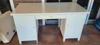 Massief bureau jaren 60 wit 74b x 150l x 75h, Huis en Inrichting, Bureaus, Ophalen, Gebruikt, Bureau