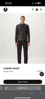 Belstaff leren herenjas origineel, Ophalen of Verzenden, Zo goed als nieuw, Maat 48/50 (M), Zwart