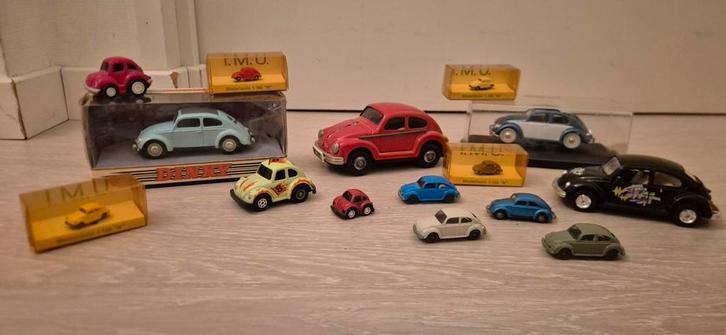 Set van 15 Miniatuur Kevers, Hobby en Vrije tijd, Modelbouw | Auto's en Voertuigen, Gebruikt, Auto, 1:50 of kleiner, Overige merken