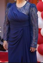 Elegante blauwe avondjurk, Blauw, Maat 46/48 (XL) of groter, Ophalen of Verzenden, Zo goed als nieuw