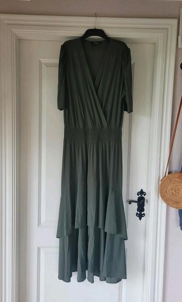 Herfst** Prachtige jurk groen ladress la dress lea l xl beschikbaar voor biedingen