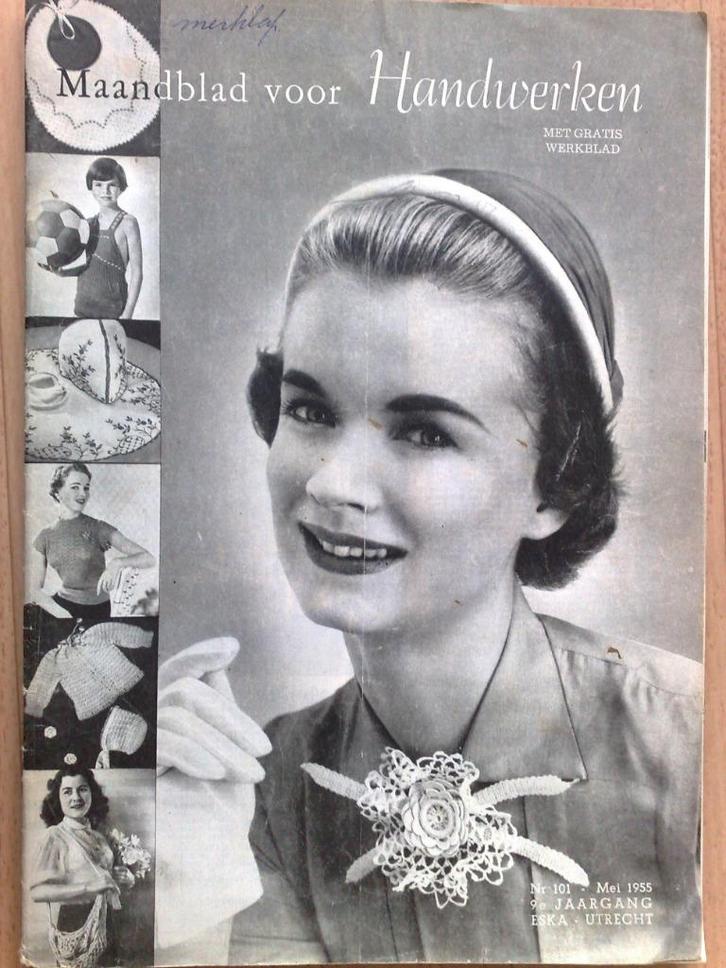 Vintage Ariadne - handwerken nr 101 mei 1955, Hobby en Vrije tijd, Breien en Haken, Gebruikt, Breien of Haken, Patroon of Boek