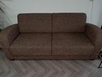 Mooie bruine tweepersoonsbank, Ophalen, Gebruikt, 150 tot 200 cm, Tweepersoons