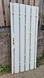 Tuindeur / Poort wit gelakt nog helemaal goed - 83x200cm, Tuin en Terras, Ophalen, Hout, Minder dan 3 meter, 1 tot 2 meter