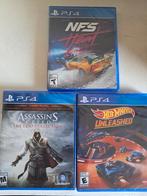 PS4 NFS HEAT - HOT WHEELS - ASSASSIN'S CREED    GESEALD, 1 speler, Ophalen of Verzenden, Zo goed als nieuw, Racen en Vliegen