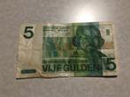 5 Gulden Bankbiljet: Vondel II, Ophalen, 5 gulden, Los biljet