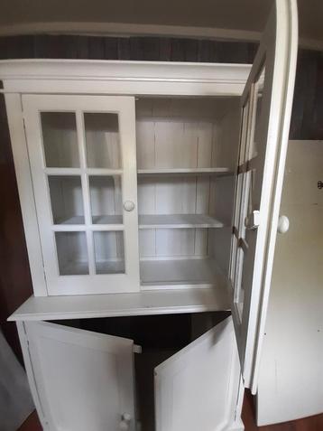 Vitrine kast wit 
