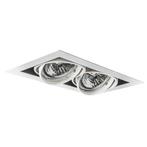 Inbouwspot wit AR111 verstelbaar 2-lichts - Oneon, Huis en Inrichting, Lampen | Spots, Nieuw, Plafondspot of Wandspot, Led, Overige materialen