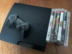 PS3 (320gb) + controller + games, Ophalen, 320 GB, Met 1 controller, Slim