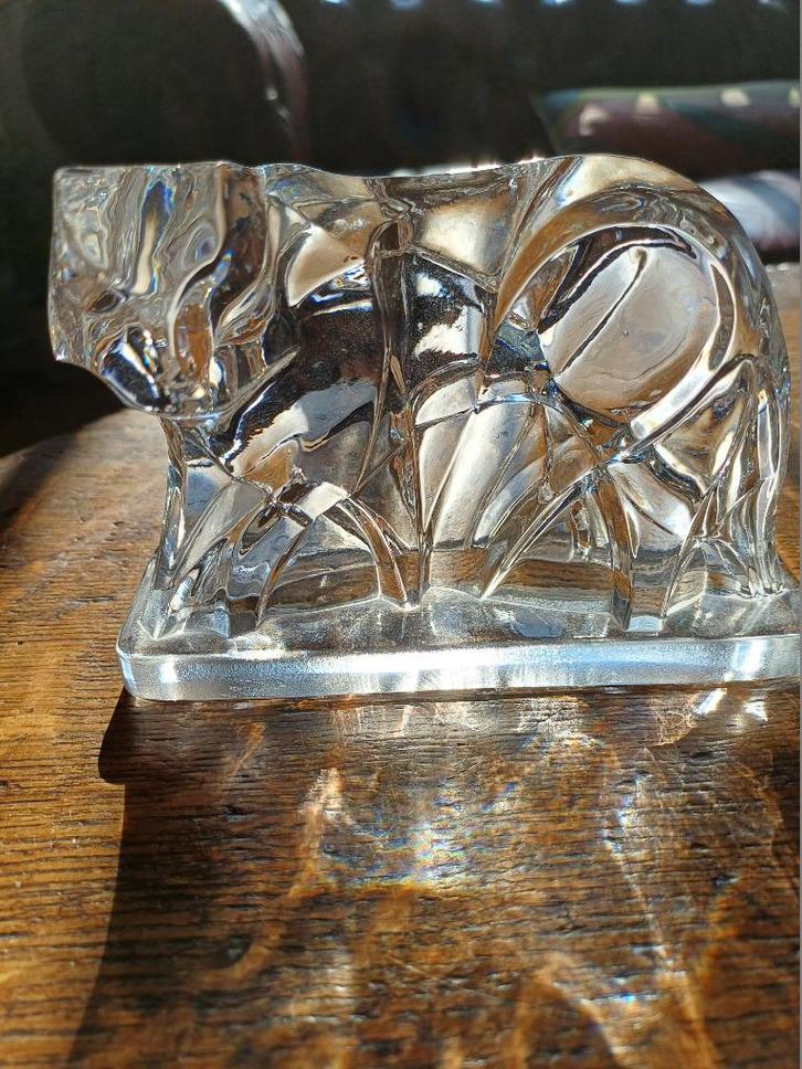 Ontwerp george chevalier bacarrat tijger kubisme glas, Antiek en Kunst, Antiek | Glas en Kristal, Ophalen