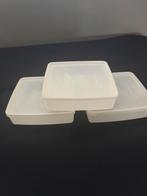 Tupperware bakjes laag, Ophalen of Verzenden, Zo goed als nieuw, Wit