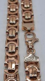gouden platte koningsketting 14kt, Sieraden, Tassen en Uiterlijk, Kettingen, Www.bredajuwelier.nl, Nieuw, Ophalen of Verzenden