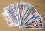 Noord Korea, 10 verschillende bankbiljetten (UNC)., Postzegels en Munten, Bankbiljetten | Azië, Setje, Oost-Azië, Verzenden