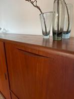 Deense Houten Kast vintage sideboard highboard teak fineer, Ophalen, Gebruikt, Met deur(en), 150 tot 200 cm