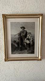 Schafers heimkehr J. Grunnenwald tekening, Ophalen of Verzenden