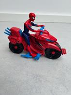 Spider-Man op Motor - Actiefiguur, Ophalen of Verzenden, Gebruikt