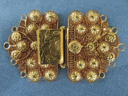 Antiek streeksieraad sluiting in 14 karaat goud  - 20e eeuw, Sieraden, Tassen en Uiterlijk, Antieke sieraden, Overige typen, Goud