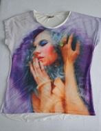 T-shirt, mt..XL, Wit, Maat 42/44 (L), Ophalen of Verzenden, Korte mouw