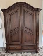 Prachtige klassieke kabinetkast massief eiken, Ophalen, Gebruikt