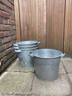 Zinken Emmers/Potten, Ophalen, Gebruikt, Rond, 30 tot 60 cm