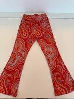 Oilily flare broek legging Paisley oranje rood 104, Ophalen of Verzenden, Zo goed als nieuw, Rood