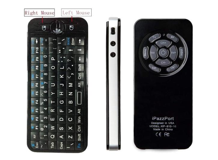 iPazzPort KP-810-16 2.4G RF Wireless 82 Key Keyboard Air Mou, Computers en Software, Toetsenborden, Gebruikt, Qwerty, Draadloos