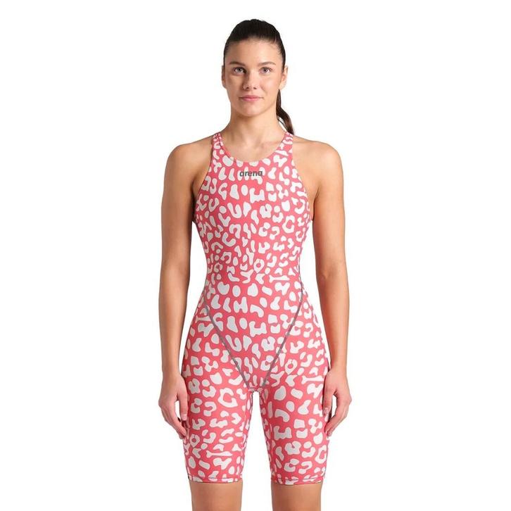 Nieuwe Arena W Powerskin ST Next LE OB Leopard Skin Geranium, Kleding | Dames, Badmode en Zwemkleding, Nieuw, Badpak, Rood, Ophalen of Verzenden