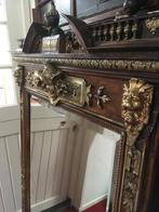 Antieke spiegel barok, Antiek en Kunst, Antiek | Spiegels, 50 tot 100 cm, 150 tot 200 cm, Rechthoekig, Ophalen