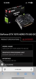 GeForce GTX 1070, Computers en Software, Videokaarten, PCI-Express 3, Ophalen of Verzenden, Nvidia, GDDR5