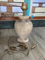 Stenen lampenvoet (32 cm hoog) landelijk, brocante, Huis en Inrichting, Lampen | Tafellampen, Overige materialen, Ophalen of Verzenden