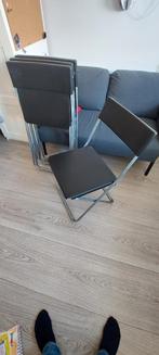 4x IKEA Jeff klapstoel, Huis en Inrichting, Stoelen, Ophalen of Verzenden, Zo goed als nieuw, Wit, Vier